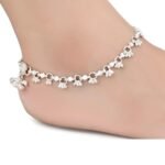 Base Metal: Alloy Plating: Silver Plated Stone Type: Artificial Stones & Beads Sizing: Non-Adjustable Type: Thick Anklet Net Quantity (N): 1 Sizes:Free Size Country of Origin: India
