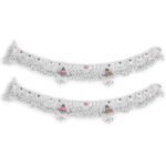 Beautiful Indian Traditional Silver Plated Partywear Payal Pajeb Anklets For Women And Girls
