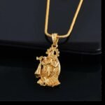 Gold Plated chain with Pendant | latest & Stylish Celebrity Inspired Chain/Necklace/Jewellery Set/Fashion jewellery for Men, Women Boys Girls