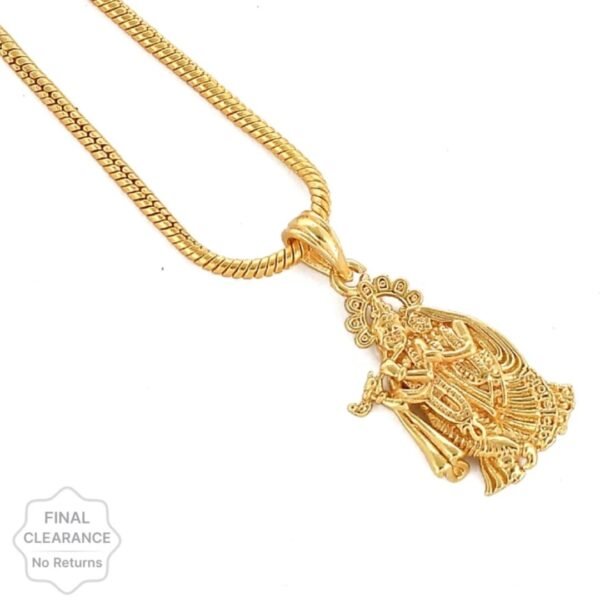 Gold Plated chain with Pendant | latest & Stylish Celebrity Inspired Chain/Necklace/Jewellery Set/Fashion jewellery for Men, Women Boys Girls