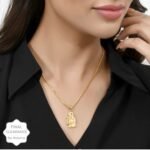 Gold Plated chain with Pendant | latest & Stylish Celebrity Inspired Chain/Necklace/Jewellery Set/Fashion jewellery for Men, Women Boys Girls