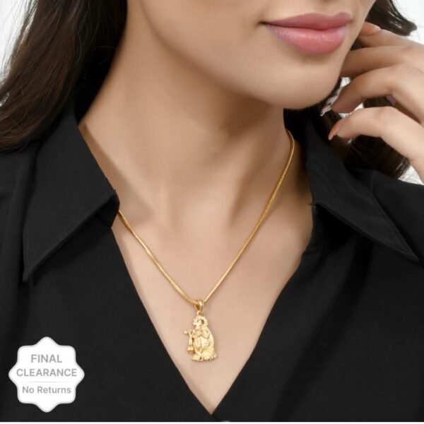 Gold Plated chain with Pendant | latest & Stylish Celebrity Inspired Chain/Necklace/Jewellery Set/Fashion jewellery for Men, Women Boys Girls
