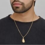 Gold Plated chain with Pendant | latest & Stylish Celebrity Inspired Chain/Necklace/Jewellery Set/Fashion jewellery for Men, Women Boys Girls