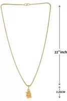 Gold Plated chain with Pendant | latest & Stylish Celebrity Inspired Chain/Necklace/Jewellery Set/Fashion jewellery for Men, Women Boys Girls