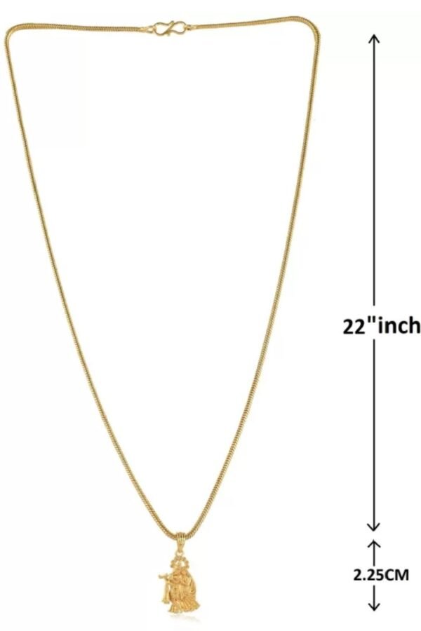 Gold Plated chain with Pendant | latest & Stylish Celebrity Inspired Chain/Necklace/Jewellery Set/Fashion jewellery for Men, Women Boys Girls