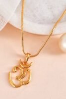 Premium Quality Micro Gold Plated Pandent With Chain latest & Stylish Celebrity Inspired Chain/Necklace/Jewellery Set/Fashion jewellery for Men, Women Boys Girls