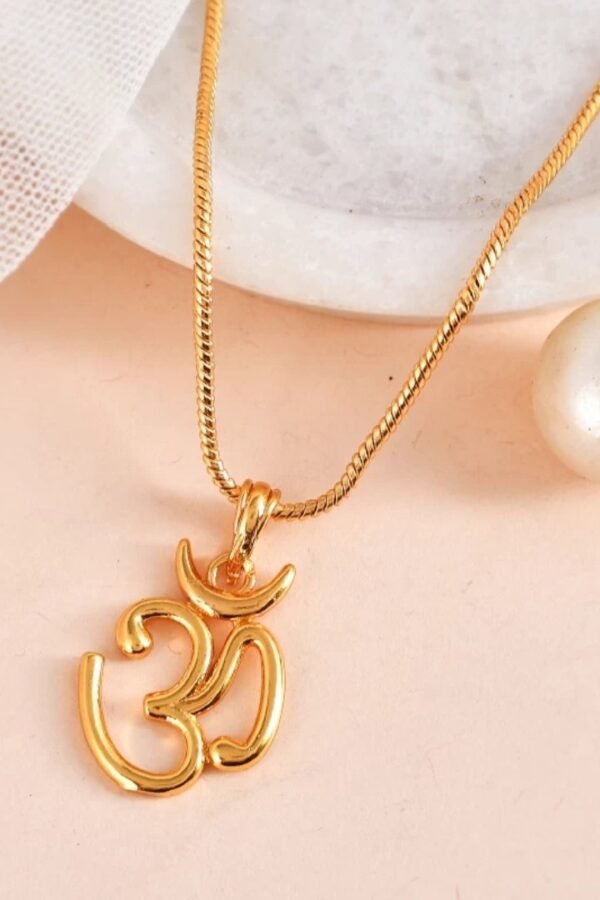 Premium Quality Micro Gold Plated Pandent With Chain latest & Stylish Celebrity Inspired Chain/Necklace/Jewellery Set/Fashion jewellery for Men, Women Boys Girls