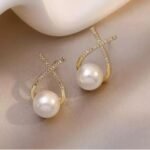 Korean western AD/CZ stone premium quality earrings for women and girls