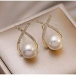 Korean western AD/CZ stone premium quality earrings for women and girls