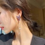 Trendy AD/CZ korean western partywear stylish earrings for women and girls