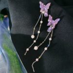 Trendy AD/CZ korean western partywear stylish earrings for women and girls