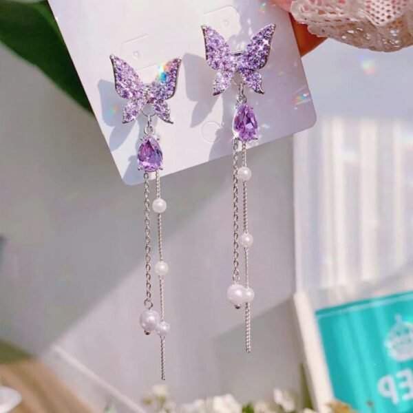 Trendy AD/CZ korean western partywear stylish earrings for women and girls