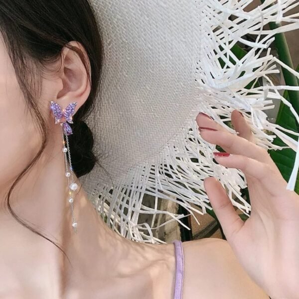Trendy AD/CZ korean western partywear stylish earrings for women and girls