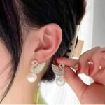Beautiful Korean Western Swan Design Earrings