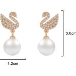 Beautiful Korean Western Swan Design Earrings