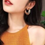 Trendy AD/CZ Korean western partywear stylish earrings for women and girls