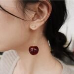 Trendy Korean-Western Cherry Fruit Earrings for Women and Girls