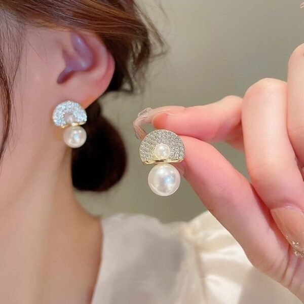Trendy AD/CZ korean western partywear stylish earrings for women and girls