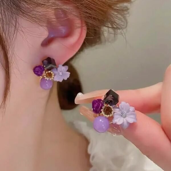 Trendy AD/CZ Korean western partywear stylish earrings for women and girls