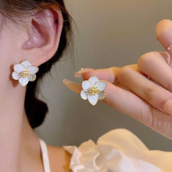Trendy AD/CZ Korean western partywear stylish earrings for women and girls