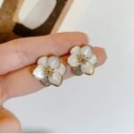Trendy AD/CZ Korean western partywear stylish earrings for women and girls