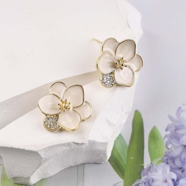 Trendy AD/CZ Korean western partywear stylish earrings for women and girls