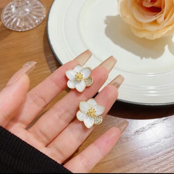 Trendy AD/CZ Korean western partywear stylish earrings for women and girls