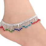 Beautiful Indian Traditional Silver Plated Partywear Payal Pajeb Anklets For Women And Girls