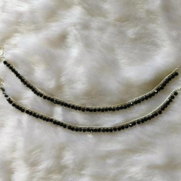 Beautiful Indian Traditional Silver Plated Partywear Payal Pajeb Anklets For Women And Girls
