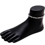 Beautiful Indian Traditional Silver Plated Partywear Payal Pajeb Anklets For Women And Girls