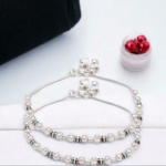 Beautiful Indian Traditional Silver Plated Partywear Payal Pajeb Anklets For Women And Girls
