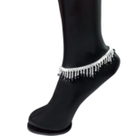 Beautiful Indian Traditional Silver Plated Partywear Payal Pajeb Anklets For Women And Girls