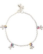 Beautiful Indian Traditional Silver Plated Partywear Payal Pajeb Anklets For Women And Girls