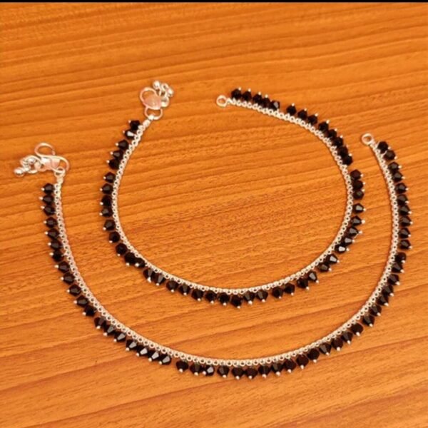 Beautiful Indian Traditional Silver Plated Partywear Payal Pajeb Anklets For Women And Girls