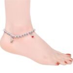 Beautiful Indian Traditional Silver Plated Partywear Payal Pajeb Anklets For Women And Girls
