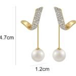 Korean Earrings Two Ways To Wear Pearl Wing Stud Earrings For Women And Girls
