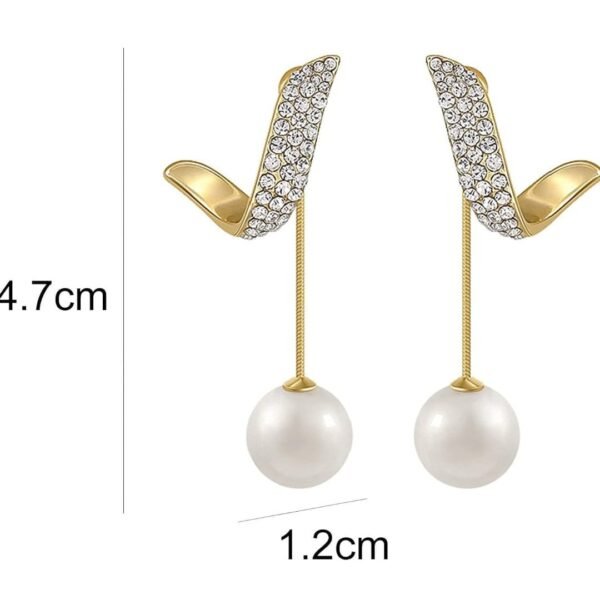 Korean Earrings Two Ways To Wear Pearl Wing Stud Earrings For Women And Girls