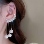 Korean Trendy Cuff Earrings Western Fancy Earrings for Women Girls