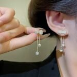 Korean Trendy Bow tie Partywear Earrings Western Fancy Earrings for Women Girls