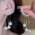 Korean Trendy Cuff Earrings Western Fancy Earrings for Women Girls