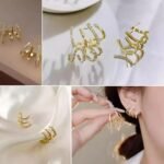Korean Trendy Earrings Western Fancy Earrings for Women Girls