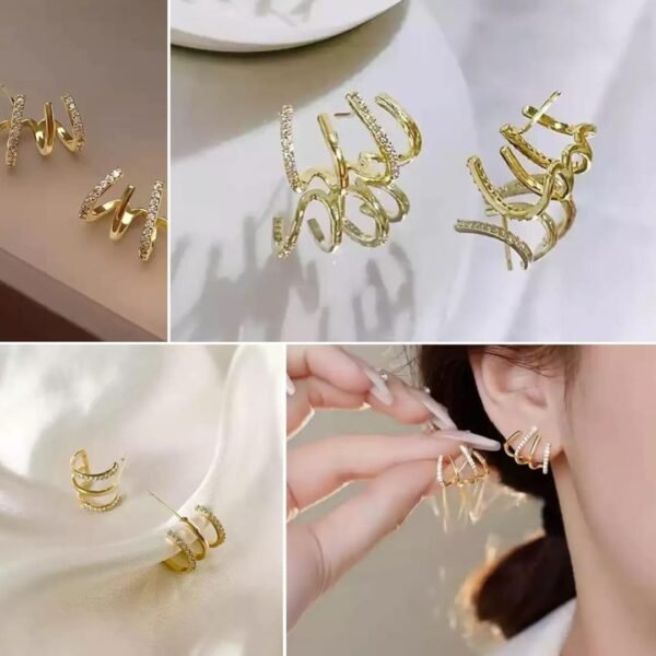 Korean Trendy Earrings Western Fancy Earrings for Women Girls