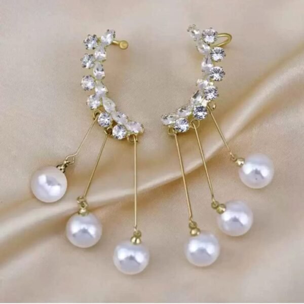 Korean Trendy Cuff Earrings Western Fancy Earrings for Women Girls