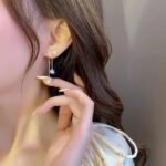 Korean Trendy Bow tie Partywear Earrings Western Fancy Earrings for Women Girls