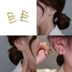 Korean Trendy Earrings Western Fancy Earrings for Women Girls