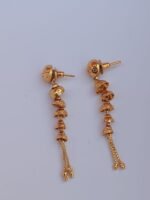 Elegant LC Imitation 2 Grams Gold Forming Suidhaga Earrings for Women