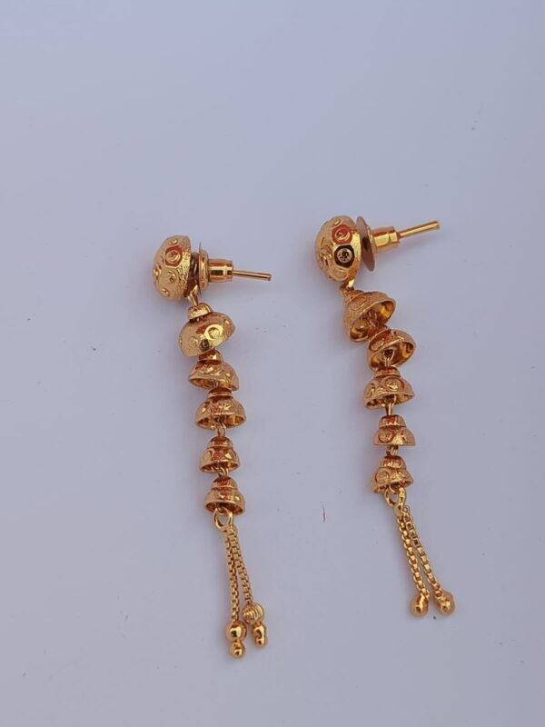 Elegant LC Imitation 2 Grams Gold Forming Suidhaga Earrings for Women