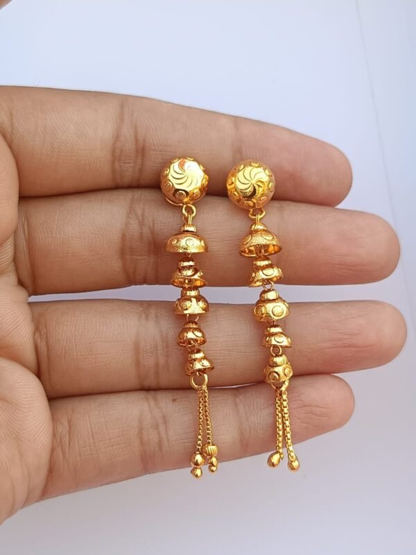 2 Gram gold forming suidhaga earrings for women