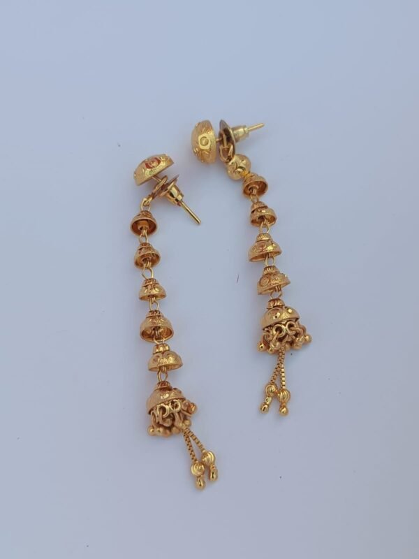 Discover LC Imitation's Premium Quality 2 Gram Gold Forming Suidhaga Earrings