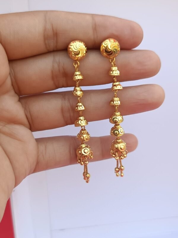 Discover LC Imitation's Premium Quality 2 Gram Gold Forming Suidhaga Earrings